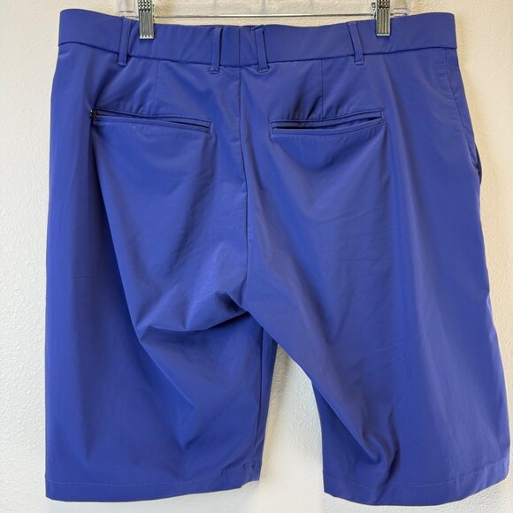 Greyson Performance Purple Golf Shorts Mens 38 10” Inseam Chino Stretch Logo - Picture 7 of 15